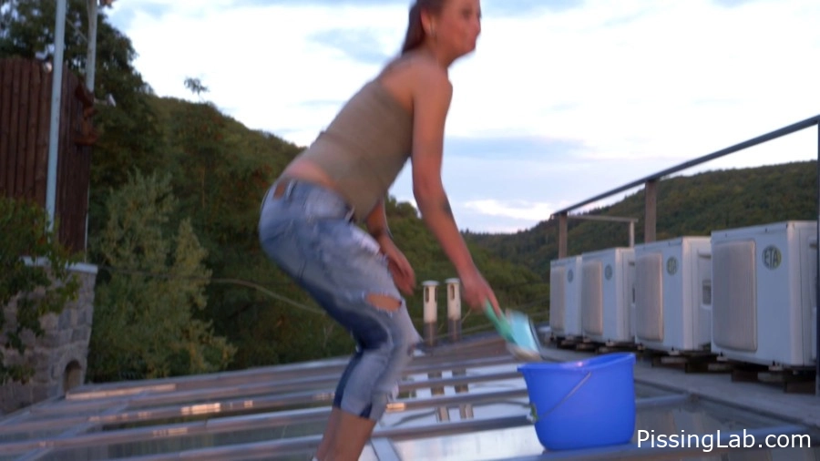 with freaky flame Aneta - Washing The Windows - 2025 (pee warmth slowly | instant relief)