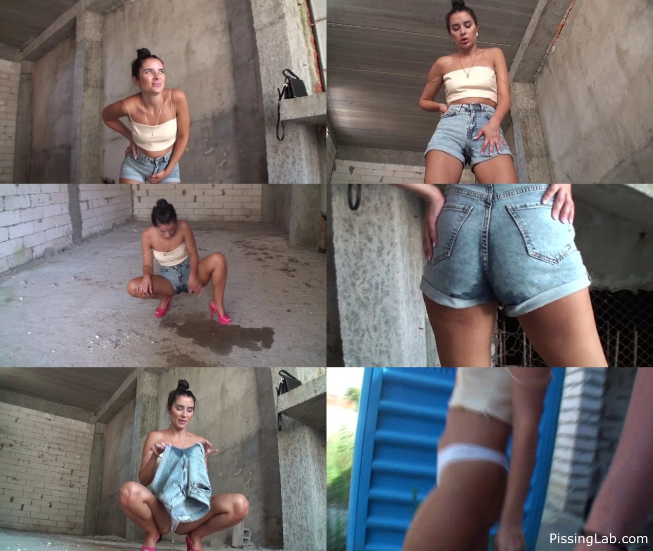 with fiery guest Queen Lusy - Piss In My Shorts - 2025 (cozy wet pissing | hiss urinate)